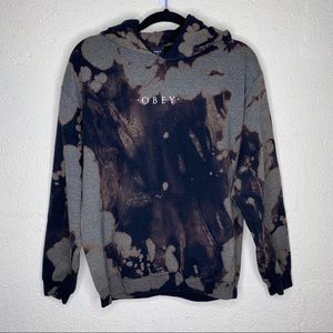 Obey Novel Bleached Black Hoodie